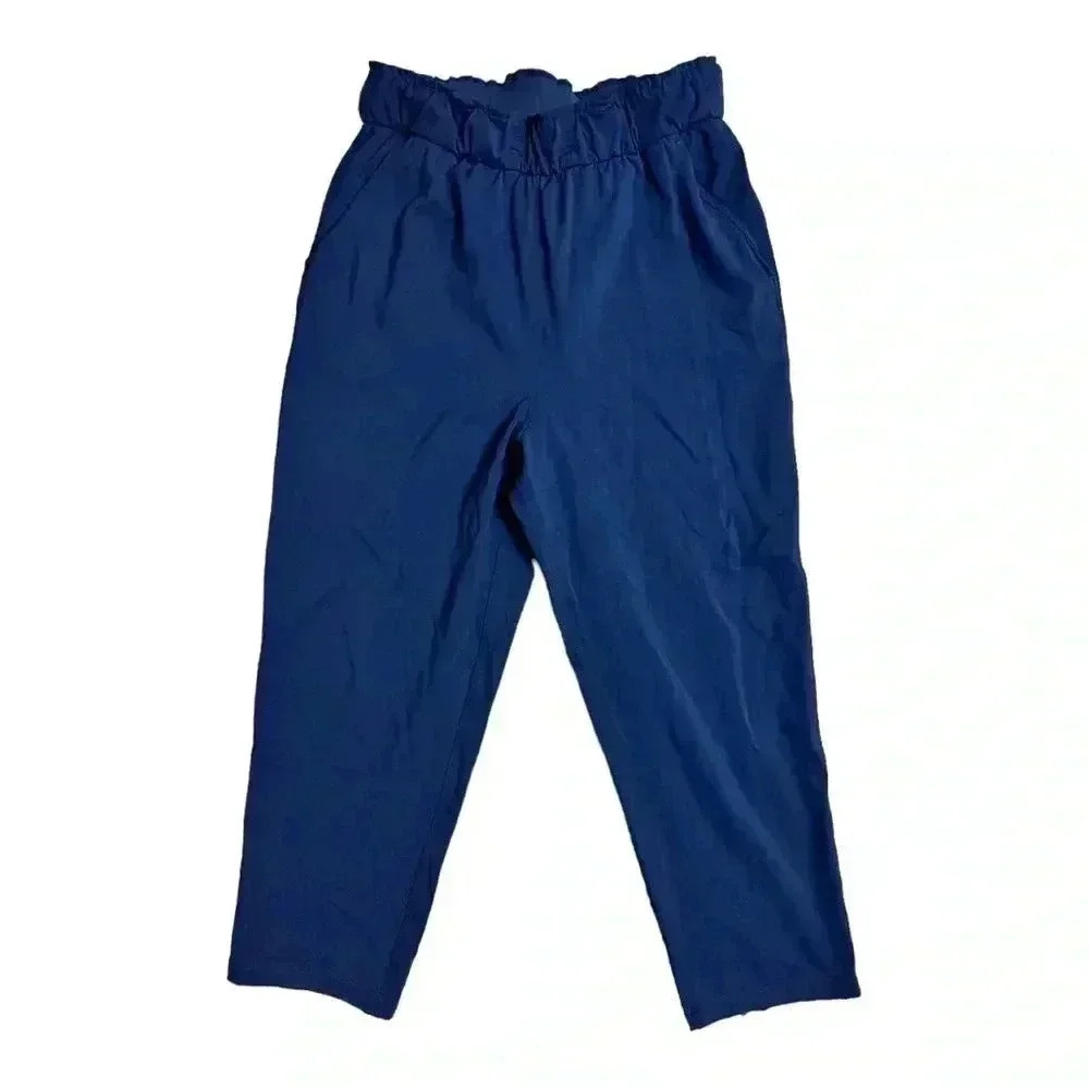 lululemon Navy Blue Straight Leg Blue Jogger High Waist Size 6